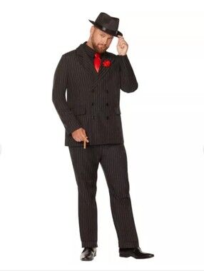 Spirit Halloween Gangster Suit Costume Size XL